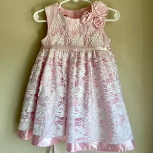 Princess Faith Pink Lace Dress 2T